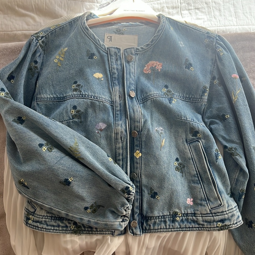 Floral Jean jacket - Picture 2 of 3